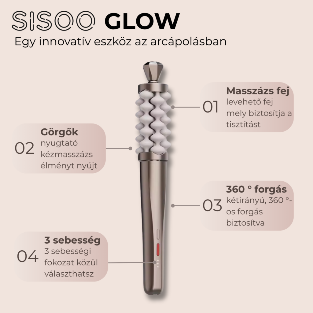 SISOO GLOW arcmasszázs eszköz — 3. kép